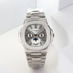 Patek Philippe Silver Nautilus Watch Watches for sales | RepTime