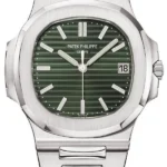 Patek Philippe Nautilus Automatic Olive-Green Dial Watch