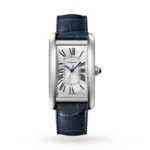 Cartier Tank Américaine Men Automatic Silver Alligator Watch WSTA0018 Watches for sales | RepTime
