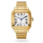 Cartier Santos de Cartier Men Automatic Silver 18ct Gold Watch WGSA0030 Watches for sales | RepTime