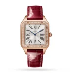 Cartier Santos-Dumont Men Quartz Silver Leather Watch WJSA0016 Watches for sales | RepTime