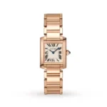 Cartier Tank Française Women Quartz Silver 18ct Rose Gold Watch WGTA0029 Watches for sales | RepTime