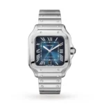 Cartier Santos de Cartier Men Automatic Blue Stainless Steel Watch WSSA0030 Watches for sales | RepTime