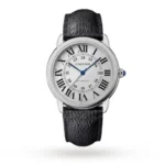 Cartier Ronde de Cartier Men Automatic Silver Leather Watch WSRN0022 Watches for sales | RepTime